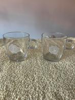 Douwe egberts, glazen kopjes, Ophalen of Verzenden, Overige stijlen, Kop(pen) en/of Schotel(s), Glas