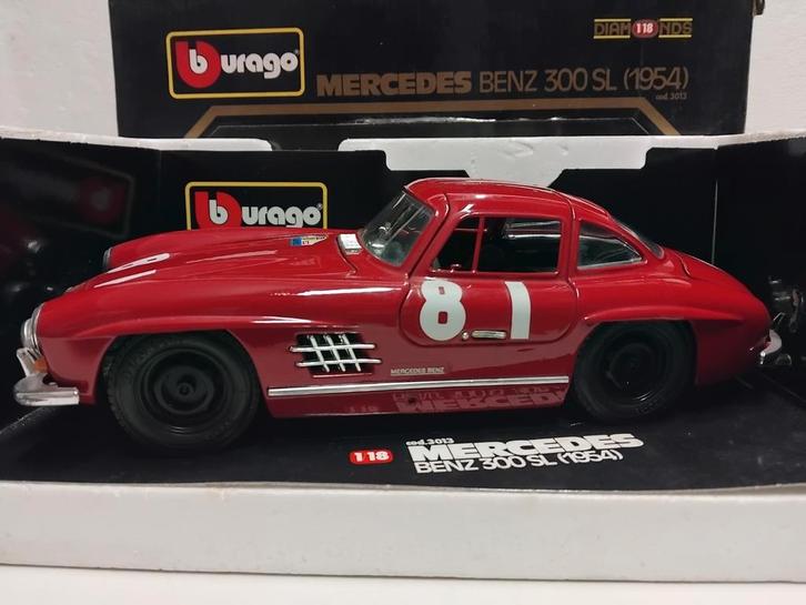RARE Mercedes Benz 300 SL LA MINI MINIERA Bburago 1:18 KRD, Hobby en Vrije tijd, Modelauto's | 1:18, Zo goed als nieuw, Auto, Bburago
