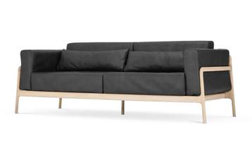 Design Gazzda Fawn vintage retro houten bank van 4490,-  beschikbaar voor biedingen