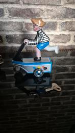 Vintage Blikken Speelgoed: Jongen op Step, Ophalen of Verzenden