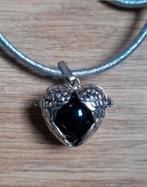 Engelen Vleugels in Hart met Edelsteen - NIEUWE Ketting, Sieraden, Tassen en Uiterlijk, Bedels, Ophalen of Verzenden, Nieuw, Edelsteen