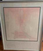 Schilderij Heel Licht Roze in Lijst. genummerd / gesigneerd, Ophalen of Verzenden