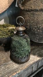 Metalen windlicht met kunsttakken, Antiek en Kunst, Curiosa en Brocante, Ophalen of Verzenden