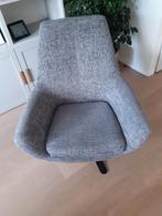 Fauteuil draaiend grijs Montel, Huis en Inrichting, Fauteuils, Ophalen, 75 tot 100 cm, Zo goed als nieuw, 75 tot 100 cm