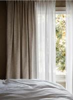 Linnen gordijnen H&M home, Huis en Inrichting, Ophalen of Verzenden, Nieuw, Wit, Schort