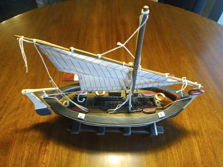 Houten Model Zeilboot Vissersboot - Nieuw in Doos!, Hobby en Vrije tijd, Modelbouw | Boten en Schepen, Nieuw, Groter dan 1:32