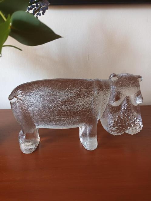 HIPPO groot zwaar press-papier Kosta Boda, Antiek en Kunst, Antiek | Glas en Kristal, Ophalen of Verzenden