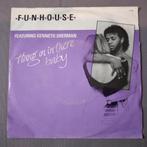 45t. funhouse. hang on in there baby. vg+/ex, Ophalen of Verzenden, 7 inch, Pop, Single
