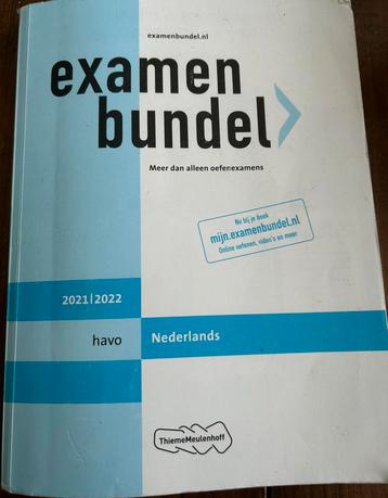 EXAMEN BUNDEL 2022/2023 HAVO NEDERLANDS beschikbaar voor biedingen