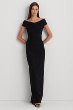 Galajurk zonder kaartje Ralph Lauren off shoulder avondjurk, Galajurk, Zwart, Maat 42/44 (L), Nieuw
