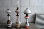 Olielampen staand, glas met afbeeldingen, Ophalen of Verzenden