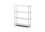 RVS Stellingkast - 4 Niveaus - 150x50x180cm, Ophalen of Verzenden, Nieuw