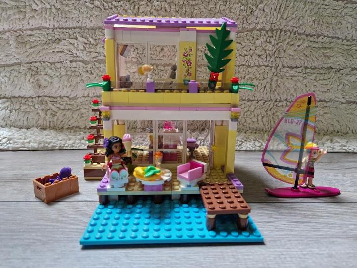 Lego Friends 41037 Stephanie's Strandhuis, Kinderen en Baby's, Speelgoed | Duplo en Lego, Zo goed als nieuw, Lego, Complete set