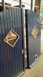Getoogde Garagedeuren Schuurdeuren Staldeuren Dubbel Deur, Ophalen, Gebruikt, Glas, Garagedeur