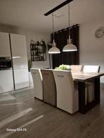 6 x eetstoelen kunstleer exclusief eettafel, Huis en Inrichting, Keuken | Complete keukens, Ophalen, Gebruikt, Wit