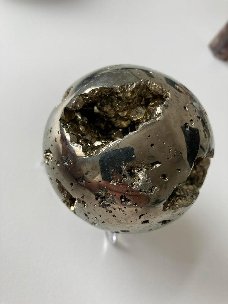 Pyriet Bol, Verzamelen, Mineralen en Fossielen, Mineraal, Ophalen of Verzenden