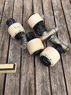 4 Danfoss radiator thermostaat knoppen, Ophalen of Verzenden, Gebruikt