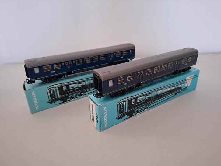 Marklin H0 4049 2x D-Rijtuig +binnenverlichting laatste kans, Hobby en Vrije tijd, Modeltreinen | H0, Zo goed als nieuw, Wagon