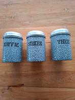 Oude koffie suiker thee voorraadbussen, Ophalen of Verzenden, Zo goed als nieuw, Overige materialen, Pot, Bus of Blik