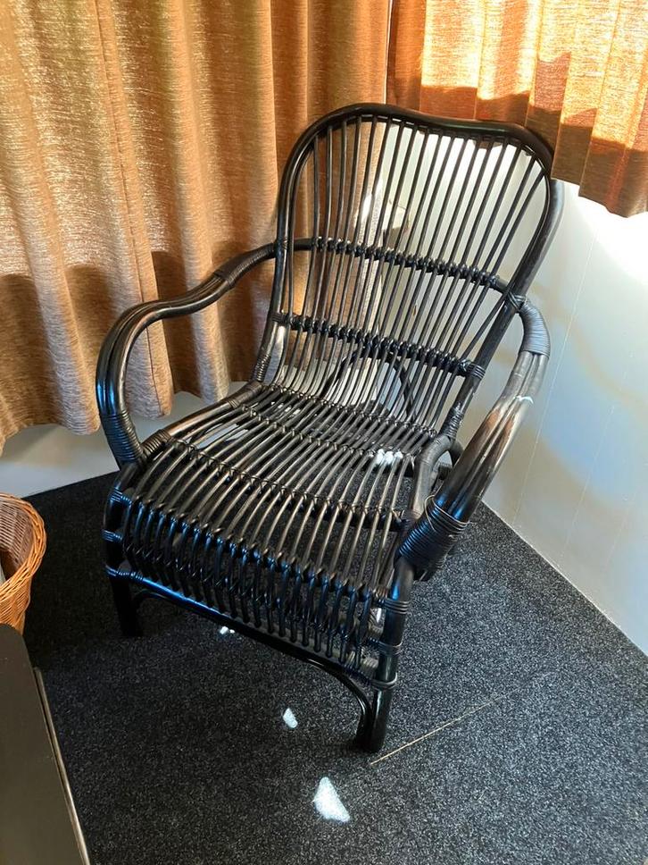 Rieten stoel, Huis en Inrichting, Fauteuils, Ophalen of Verzenden