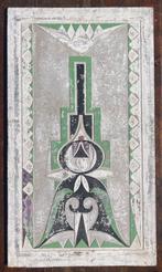 Art deco plaat met florale voorstelling, Antiek en Kunst, Ophalen of Verzenden