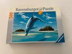 Ravensburger puzzel dolfijn 500 stukjes, Ophalen of Verzenden, Zo goed als nieuw