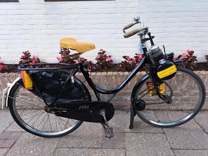 Solex zwanenhals, 1954 origineel, 26 inch met kenteken., Fietsen en Brommers, Brommers | Solex, Zo goed als nieuw, Ophalen