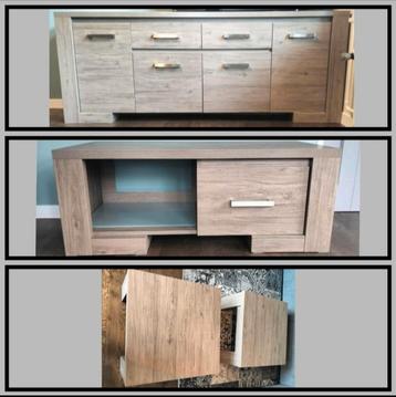Mooi meubel set - dressoirkast, tv meubel en 2 tafeltjes  beschikbaar voor biedingen