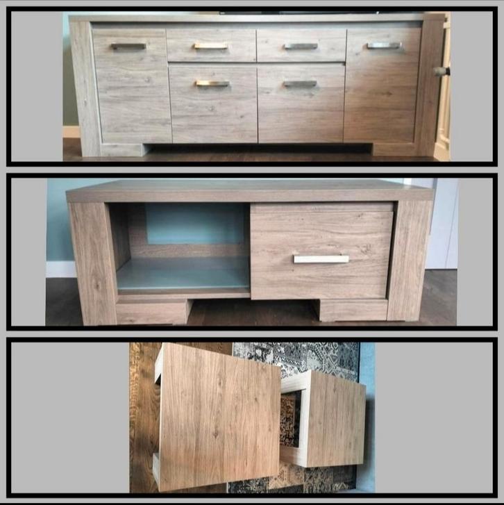 Mooi meubel set - dressoirkast, tv meubel en 2 tafeltjes, Huis en Inrichting, Complete inboedels, Ophalen