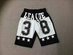 Zwart/Witte Korte Broek "League 38" Maat 134/140, Ophalen of Verzenden, Zo goed als nieuw, Jongen, Broek