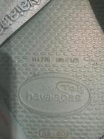 Zilveren Havaianas TOP - Maat 39/40, Slippers, Ophalen of Verzenden, Grijs, Gedragen
