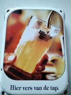 Emaille reclamebordje Wieckse witte, Verzamelen, Biermerken, Ophalen of Verzenden, Zo goed als nieuw, Reclamebord, Plaat of Schild
