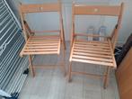 2 IKEA Forsvi Klapstoelen met Kussens, Twee, Bruin, Scandinavisch, Ophalen of Verzenden