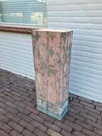 Antieke massief grenen zuil / pilaar, hoogte 95cm!!, Ophalen of Verzenden, Zo goed als nieuw