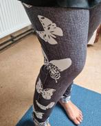 Leuke grijze legging met vlinders maat L, Ophalen of Verzenden, Zo goed als nieuw, Grijs, Legging