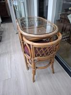 Rotan zitje, Ophalen, Gebruikt, Glas, 75 cm of meer