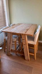 Tafel met 4 stoelen, Huis en Inrichting, Ophalen, Zo goed als nieuw