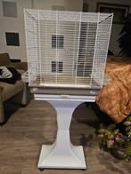 Vogelkooi plus standaard, Ophalen, Zo goed als nieuw, Metaal, Vogelkooi