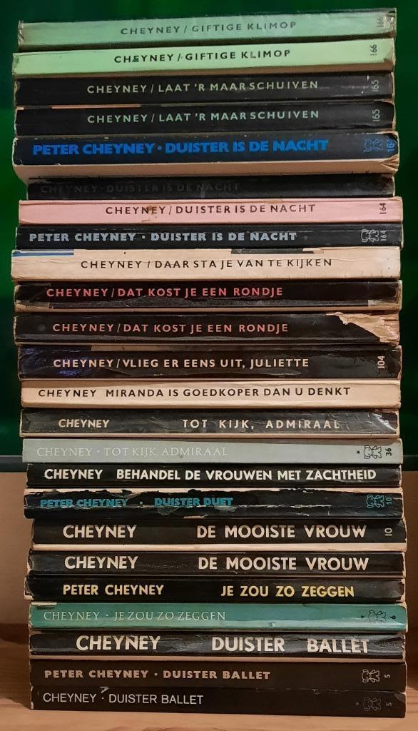 Peter Cheyney | meerdere titels | zwarte beertjes | €1/stuk, Boeken, Detectives, Gelezen, Ophalen of Verzenden