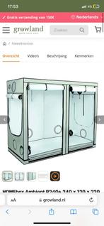 Complete kweekset te koop voor een schappelijke prijs, Tuin en Terras, Kweekspullen, Ophalen of Verzenden, Zo goed als nieuw, Kweektent