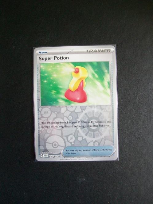 8554. Nieuwe Pokemon Kaart Holofoil Trainer SUPER POTION, Hobby en Vrije tijd, Verzamelkaartspellen | Pokémon, Nieuw, Losse kaart
