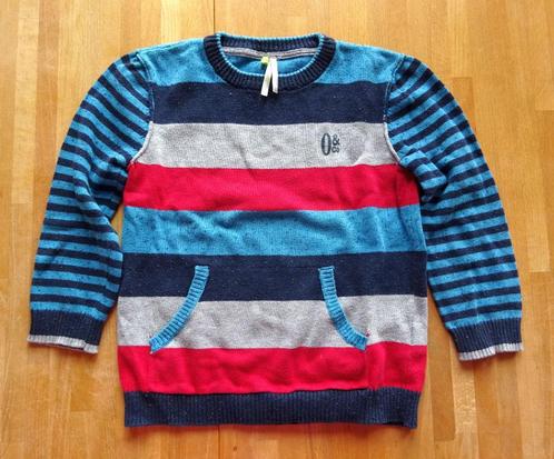 Orchestra trui gebreid blauw gestreept maat 110, Kinderen en Baby's, Kinderkleding | Maat 110, Gebruikt, Jongen, Trui of Vest