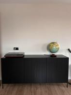 WOOOD dressoir zwart, Huis en Inrichting, Kasten | Dressoirs, Ophalen, Met deur(en), 150 tot 200 cm, Zo goed als nieuw
