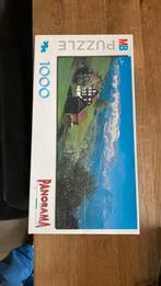 Panorama puzzel 1000 stukjes. Chalet in de bergen., Hobby en Vrije tijd, Gebruikt, Ophalen of Verzenden