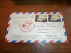 fdc nederlandse antillen  E1_2M – 14 maart 1957, Postzegels en Munten, Verzenden, Gestempeld