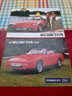 Reliant Scimitar SS1  - set van 2 Engelse sheets 1988 / 1989, Verzenden, Nieuw, Overige merken, Reliant Motor PLC