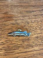 Vintage Vis Broche snoek, Sieraden, Tassen en Uiterlijk, Ophalen of Verzenden, Gebruikt, 4 tot 7 cm, Zilver