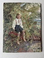 Oude houten puzzle, Zeitvertreib, Mädchen mit Kirchen, Antiek en Kunst, Antiek | Speelgoed, Ophalen of Verzenden