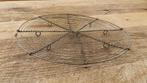 Vintage brocante Franse onderzetter, Ophalen of Verzenden, Gebruikt, Rond, Overige materialen