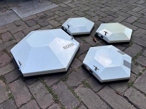 Simmons pads met standaards - Jaren 80, Muziek en Instrumenten, Drumcomputers, Gebruikt, Overige merken, Ophalen